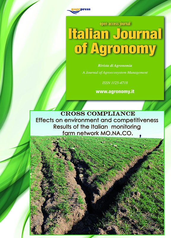 					View Vol. 10 No. s1 (2015): Cross Compliance. Results of the Italian monitoring farm network MO.NA.CO.
				